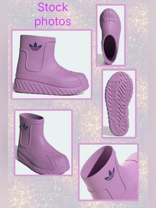 Adidas Adifom Superstar Boots lilac 6.5 nwob - Picture 2 of 16